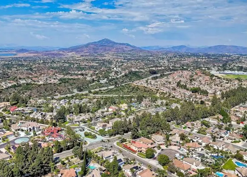 Aerial view of Chula Vista neighborhoods