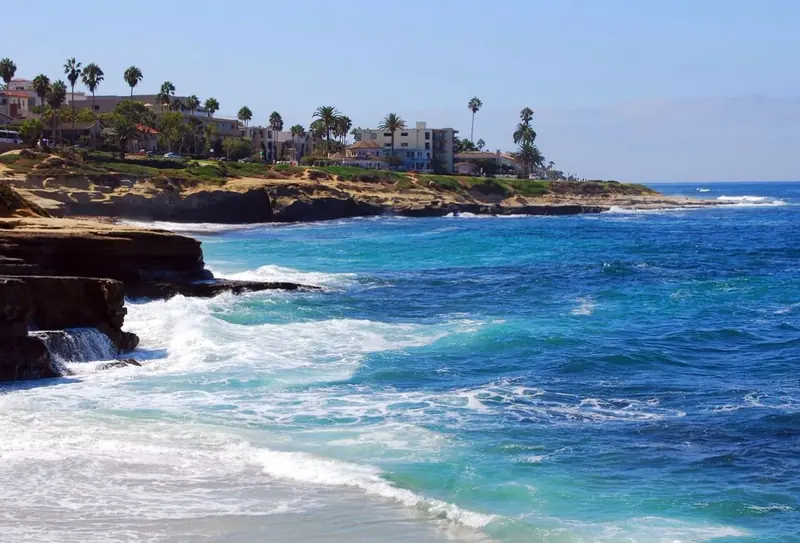 Coastal bluffs in the communities surrounding San Diego